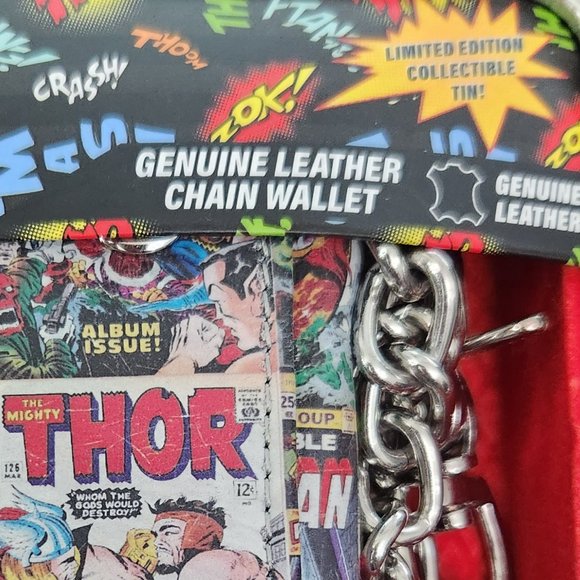 MARVEL COMICS CLASSIC COMIC BOOK TRIFOLD CHAIN WALLET. limited edition in box - Picture 4 of 10